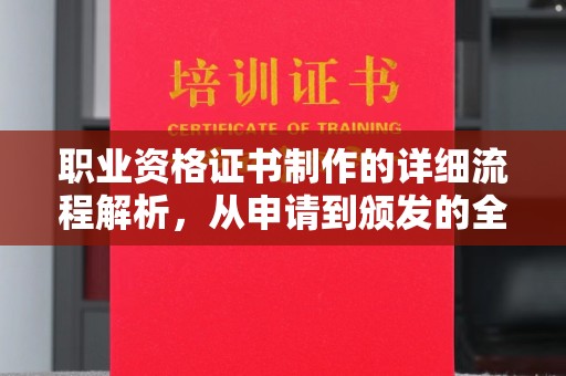 泽普职业资格证书制作的详细流程解析，从申请到颁发的全方位指南
