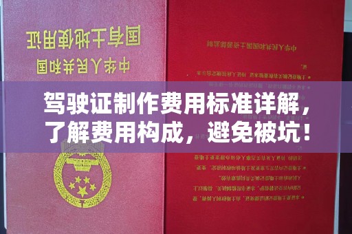 泽普驾驶证制作费用标准详解，了解费用构成，避免被坑！