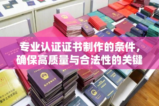 泽普专业认证证书制作的条件，确保高质量与合法性的关键要素