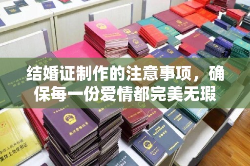 泽普结婚证制作的注意事项，确保每一份爱情都完美无瑕