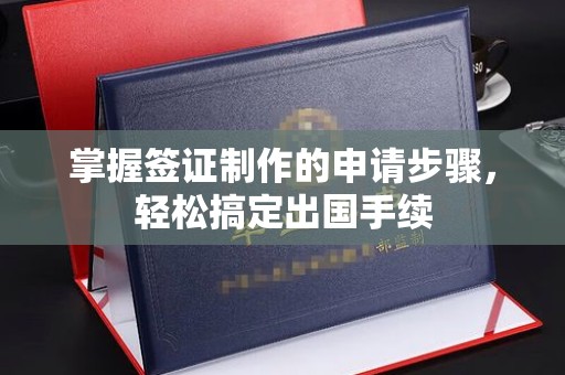 泽普掌握签证制作的申请步骤，轻松搞定出国手续